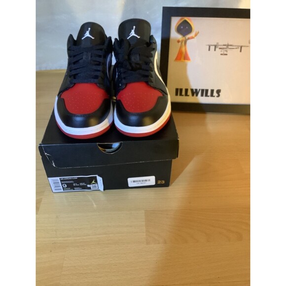 Air Jordan 1 Low Bred Toe MENS 553558-612 Size 9 Deadstock